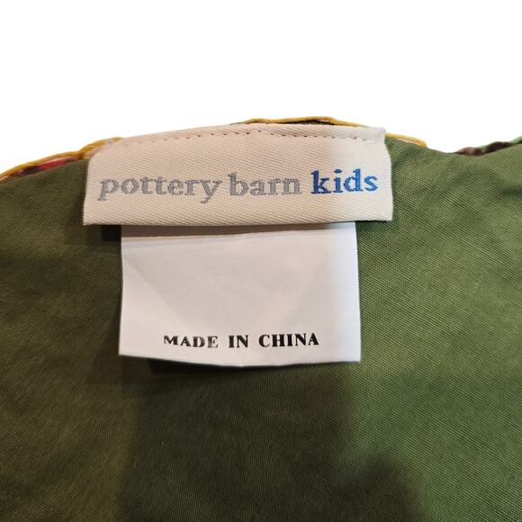 Pottery Barn Kids Thanksgiving Turkey Utensil Holder Placemat Washable Plaid (4) - Picture 3 of 4